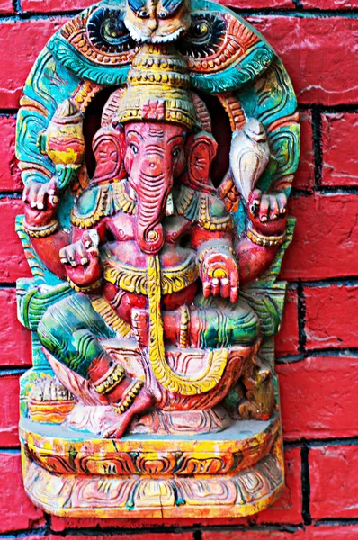 The Indian God Ganesha carving