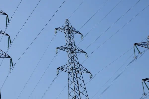 An electric line in Sagy in Val d Oise