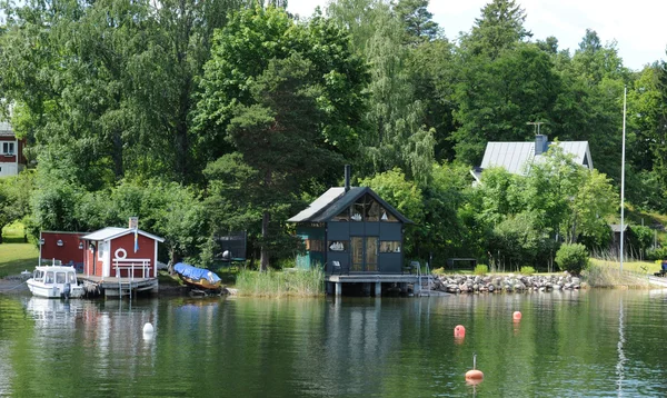Sweden, picturesque house on a little island near Stockholm
