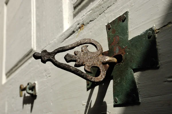 Ancient key of chapel door.