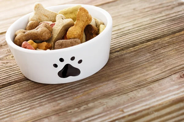 Dog food in bowl