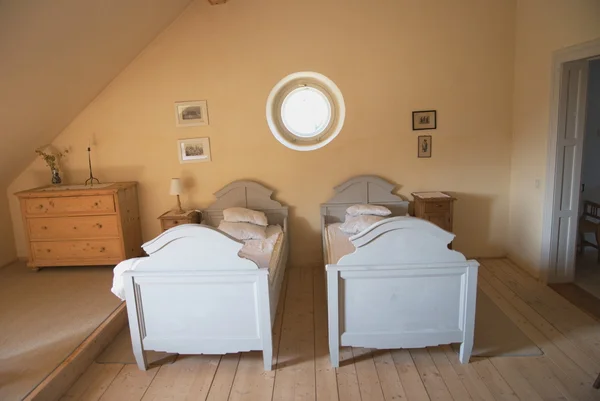 Saxon old syle guest house bedroom, Transylvania