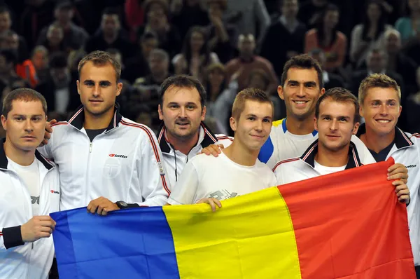 The tennis team of Romania