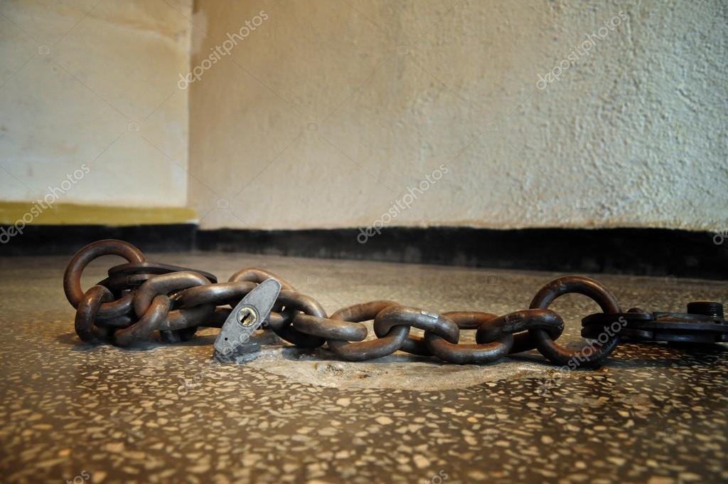 Chain and fetter in a prison — Stock Photo © salajean 28039143