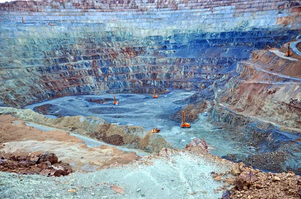 Open pit gold mine in Rosia Montana, Romania