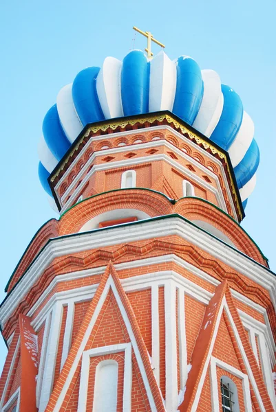 Cupola of St. Basil Cathedral, Red Square, Moscow, Russia.