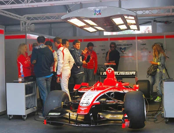 Marussia F1 sport car at Moscow City Racing.