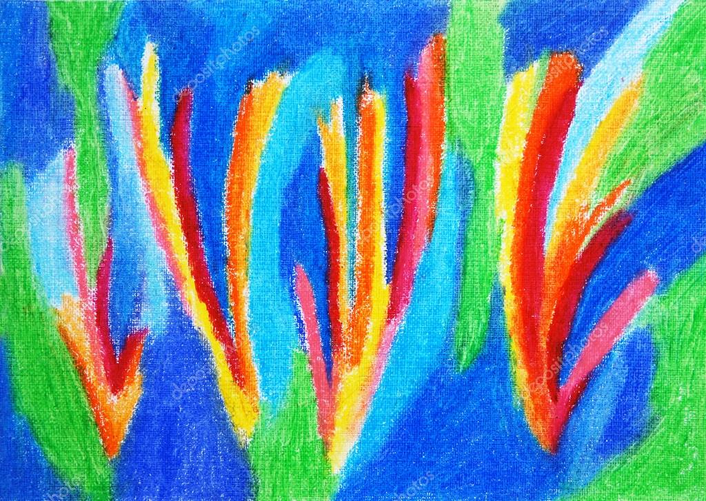 Abstract color oil pastel paint background. — Stock Photo © Nevakalina