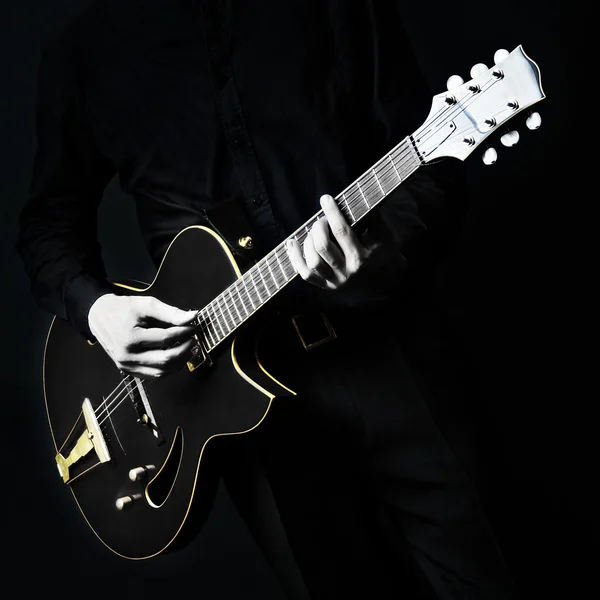 Guitar electric Guitarist black.