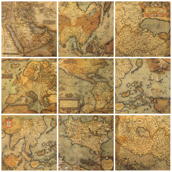 Old maps collage