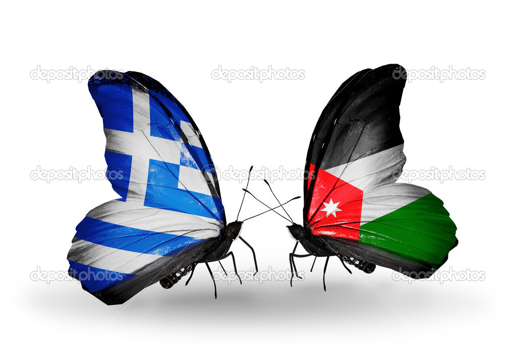 Αποτέλεσμα εικόνας για Έλλαδα Ιορδανία σημαίες