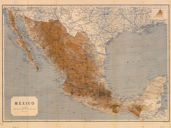 Mexico old map — Stock Photo #21701361