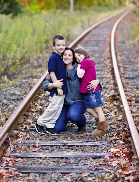 Mother with children