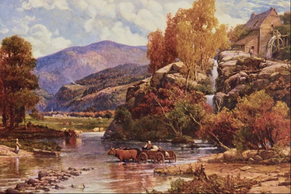 Western ancient paintings, landscape paintings