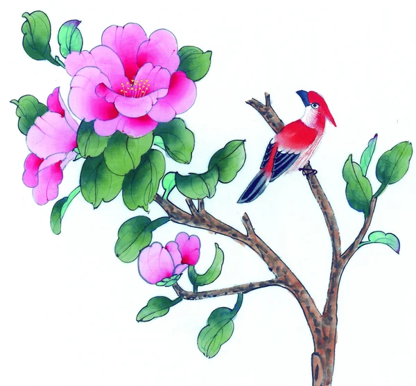 China\'s traditional Chinese painting, flowers and birds