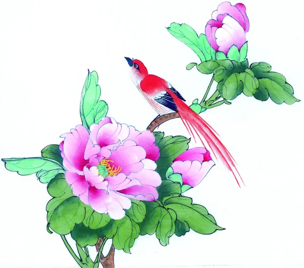 China\'s traditional Chinese painting, flowers and birds