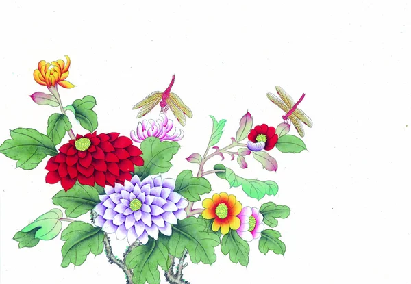 China's traditional Chinese painting, flowers and birds