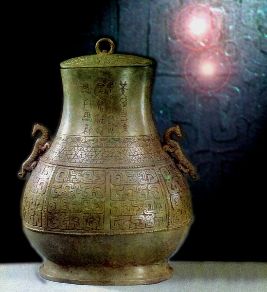 The ancient Chinese bronze ware,