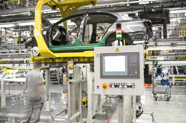 Modern car production line