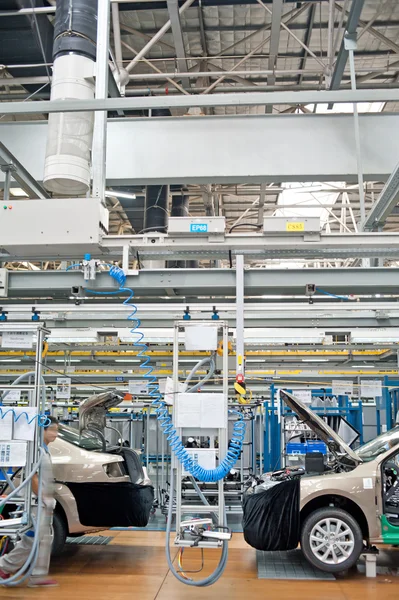 Modern car production line