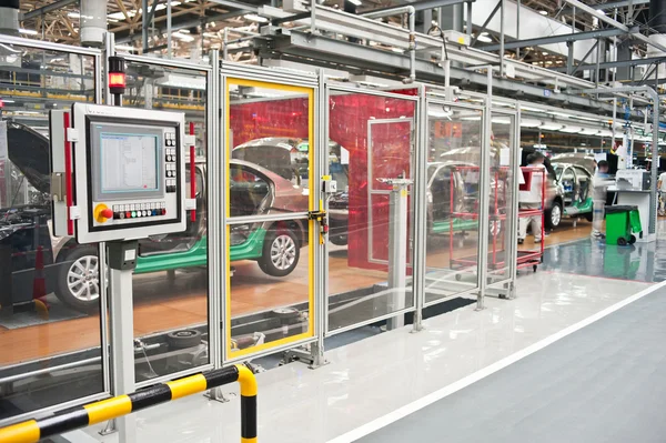 Modern car production line