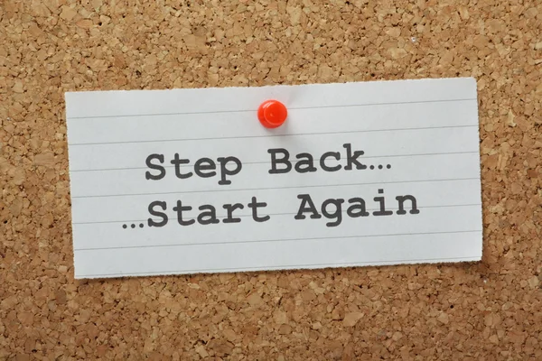 Step Back Start Again