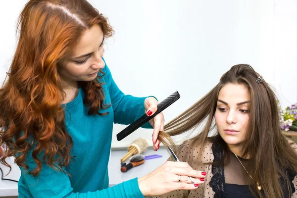 Woman in a beauty salon