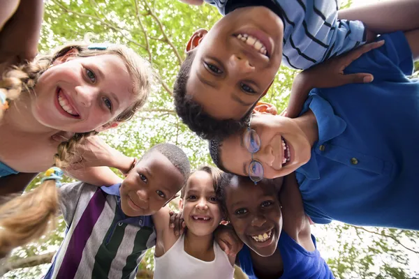 Children Embracing
