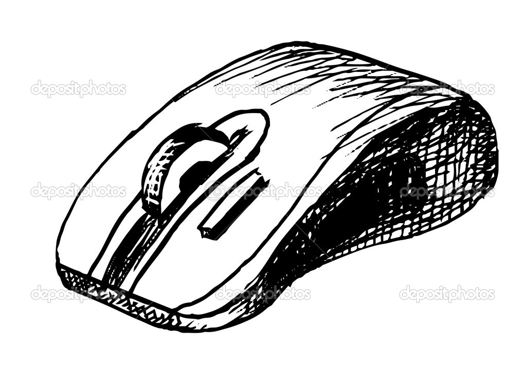 Cartoon computer mouse — Stock Vector © henadiy27 12495144