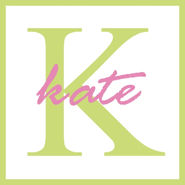 Kate Name Monogram — Stock Photo © StayceeO 12200858