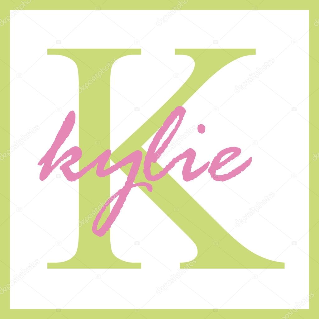 Kylie Name Monogram — Stock Photo © StayceeO #12200885