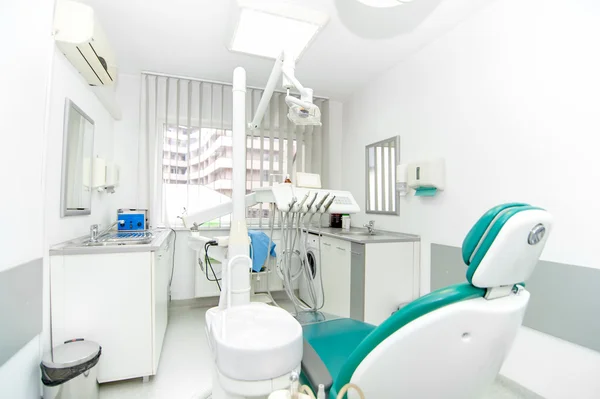 Dental clinic interior design with working tools and professional equipment
