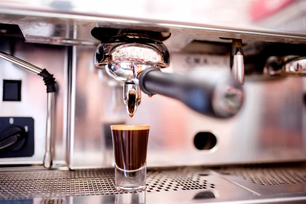 Close-up of esspresso maker with special coffee in traditional r