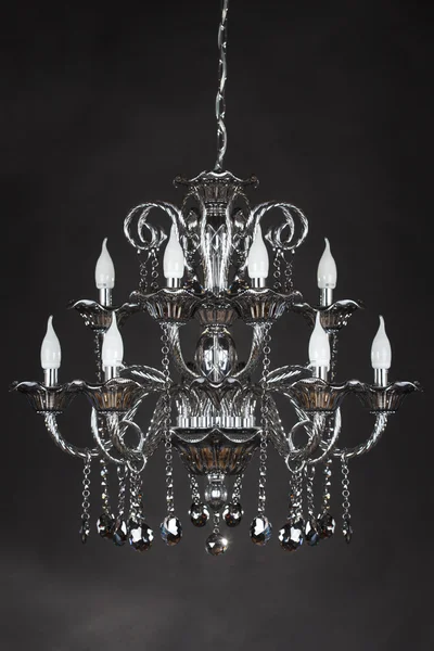 Chandelier isolated on black background