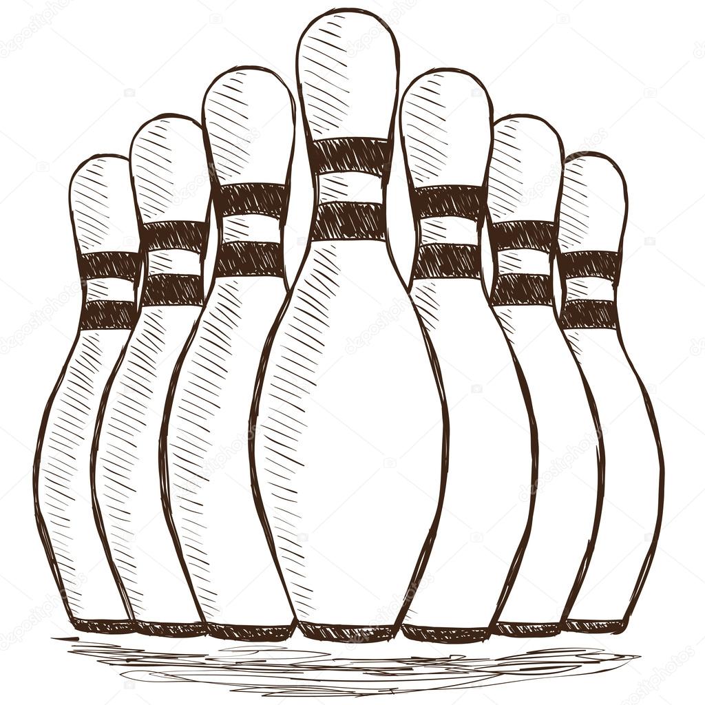 Pinos de boliche — Vetor de Stock © kytalpa 21333717