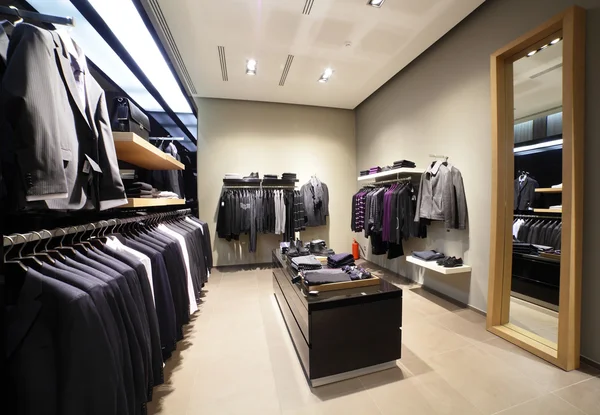 Modern and fashion clothes store