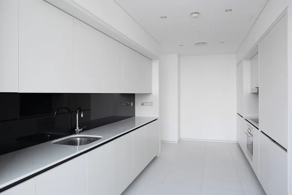 Clean white european kitchen