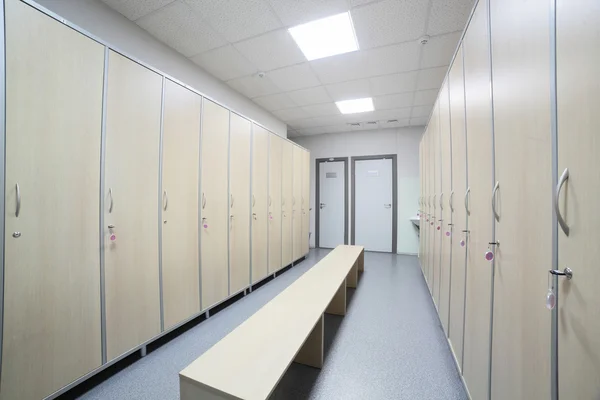 Interior of a locker or changing room