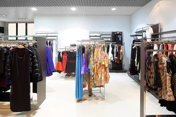 Brand new interior of cloth store