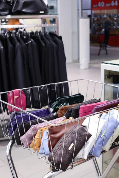 Brand new interior of cloth store