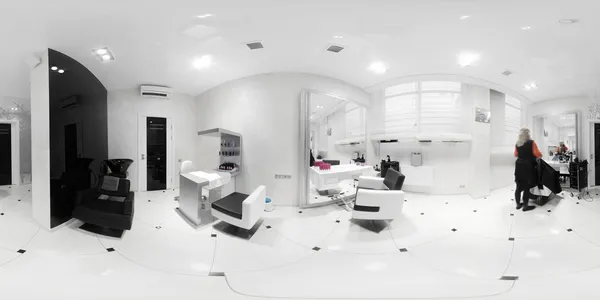 Interior of modern beauty salon