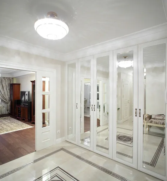 Interior of bright hallway home