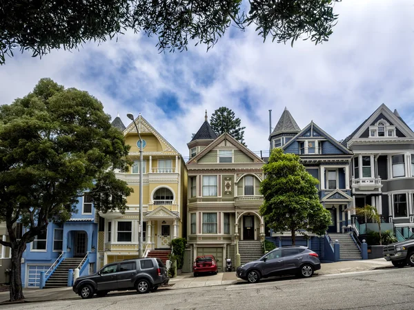 Painted Ladies wvictorian houses in San Francisco