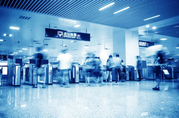 Train station security entrance