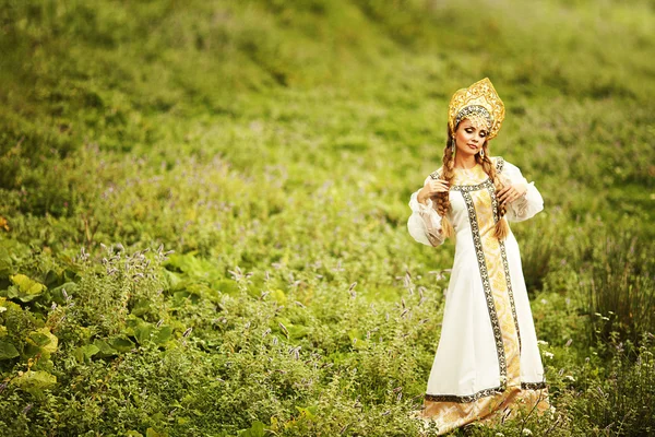 Beautiful Russian princess from a fairy tale