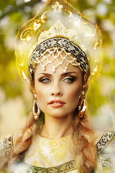 Beautiful Russian princess from a fairy tale