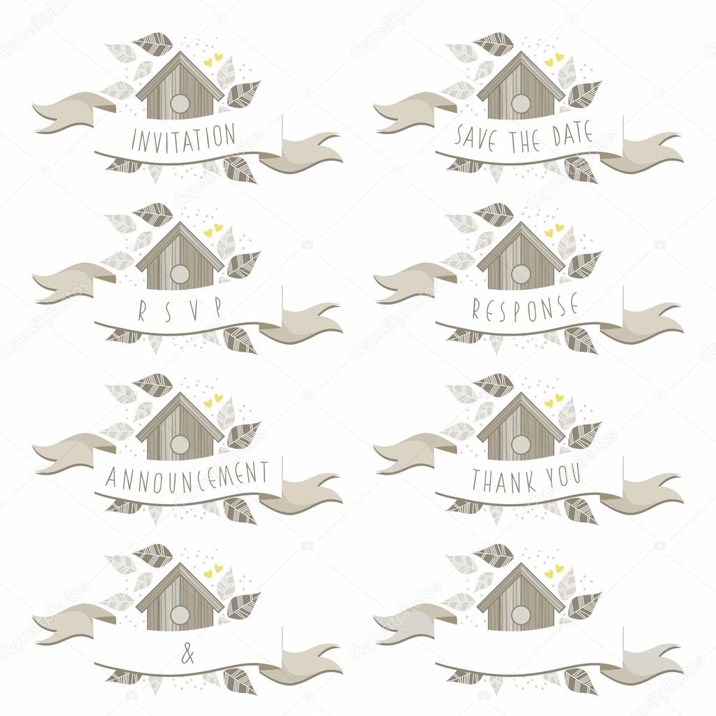 Wooden bird box on white backgr...