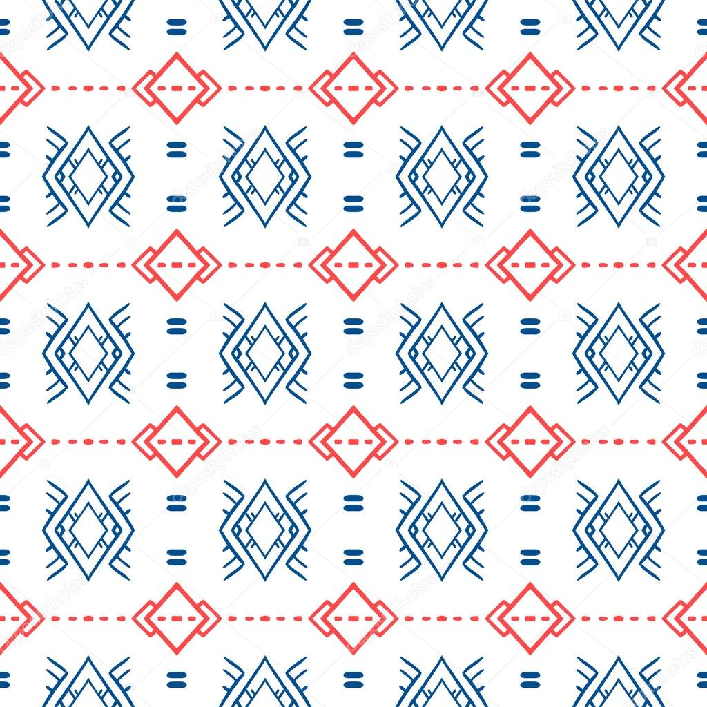 Geometric pattern with Scandinavian ethnic motifs — Stock ...