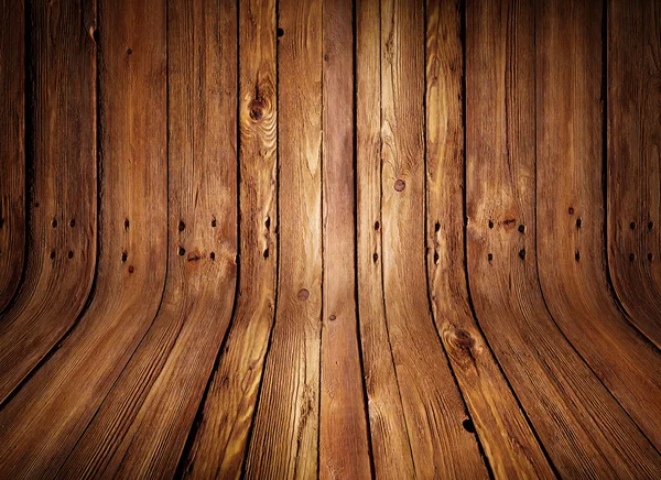 Old curved wooden background