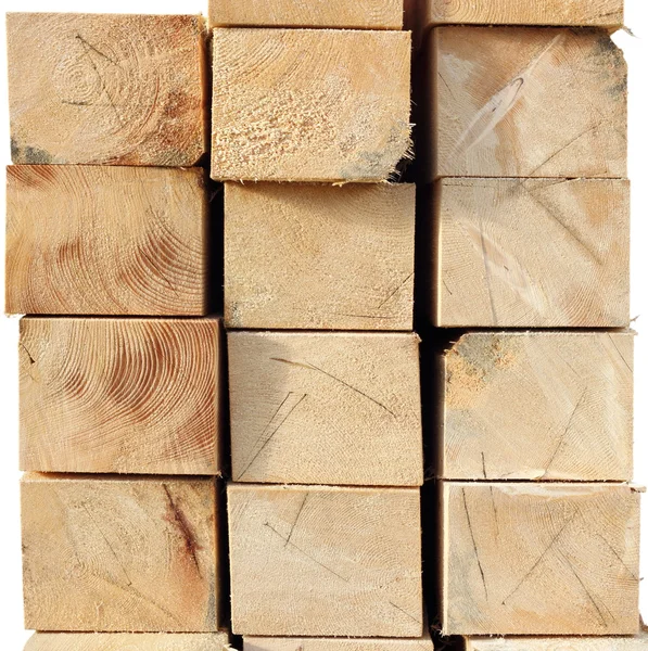 Felled spruce wood